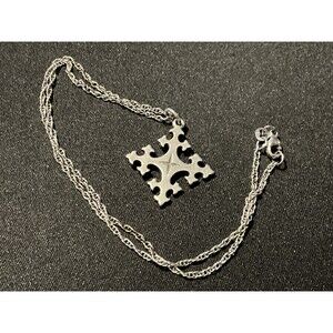 James Avery Retired 14in Avery Chain Peace With God Cross Pendant Necklace